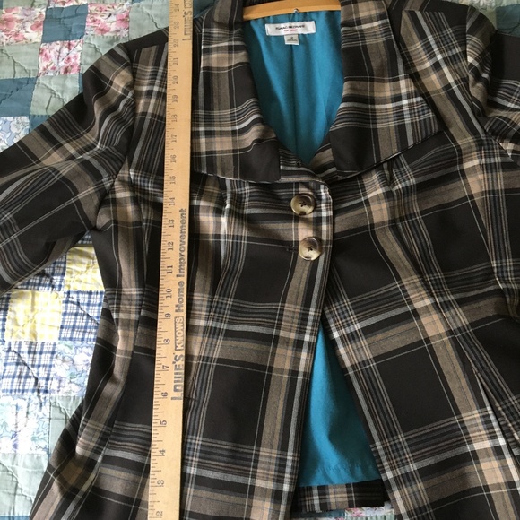 Jacket/Blazer, crop, cotton, Size 12, plaid - Picture 11 of 13